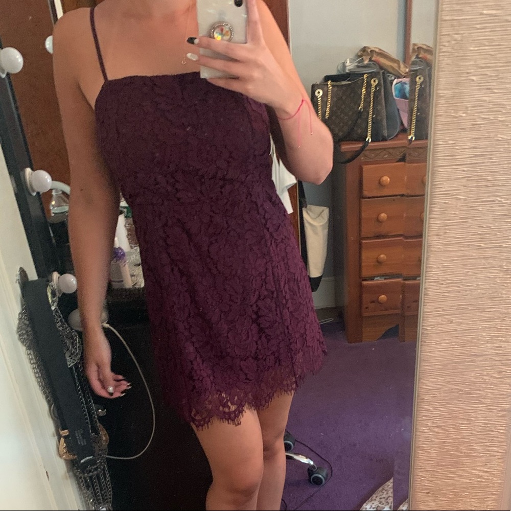 Lace Spaghetti Strap Dress